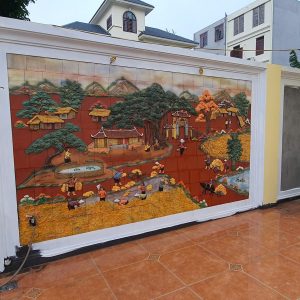 Alternative view of Tranh ghép mảnh đồng quê H3