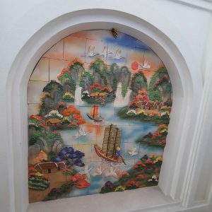 Tranh nghệ thuật ghép mảnh sơn thủy