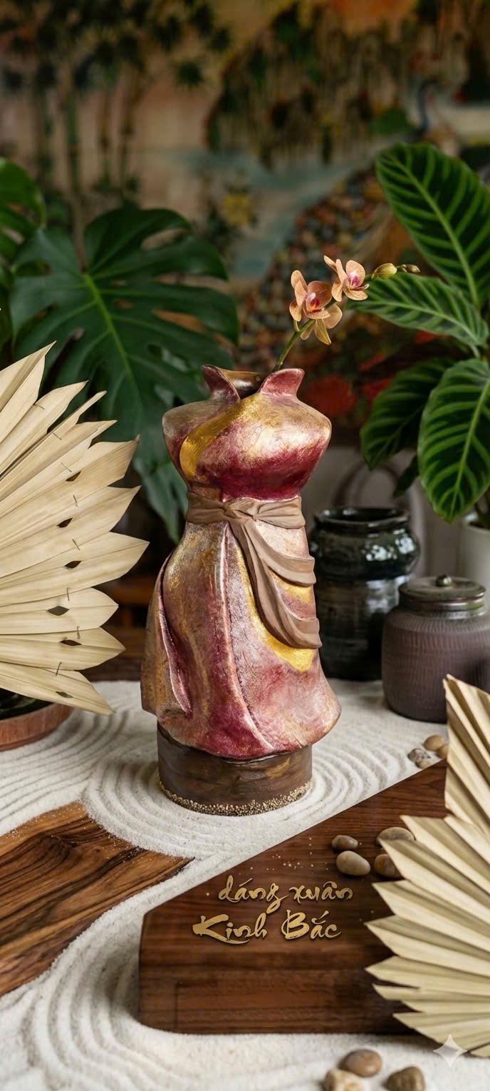 Lọ hoa dáng xuân kinh bắc cao 20cm - Ảnh 3